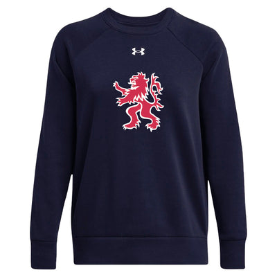 LCC - UA Women's Rival Fleece Crewneck (Full Chest Logo)