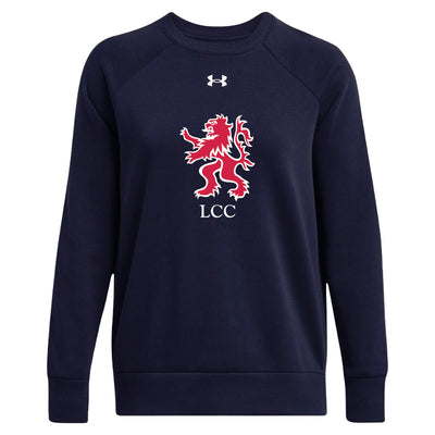 LCC - UA Women's Rival Fleece Crewneck (Full Chest Logo)