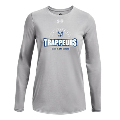 CBC - UA Women's Team Tech LS - Mod Gray Light Heather/White