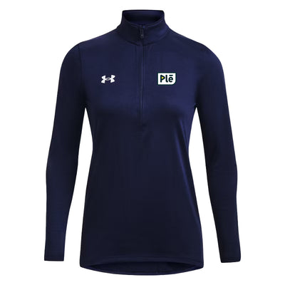 PLE - UA Women's Team Tech LS 1/2 Zip
