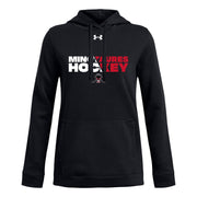 AHM - UA Women's Rival Fleece Hoodie - Black/White