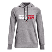 AHM - UA Women's Rival Fleece Hoodie - Castlerock/White