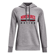 AHM - UA Women's Rival Fleece Hoodie - Castlerock/White