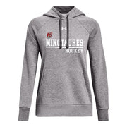 AHM - UA Women's Rival Fleece Hoodie - Castlerock/White
