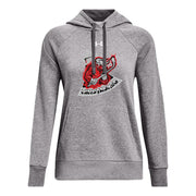 AHM - UA Women's Rival Fleece Hoodie - Castlerock/White