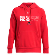 AHM - UA Women's Rival Fleece Hoodie - Red/White