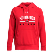 AHM - UA Women's Rival Fleece Hoodie - Red/White