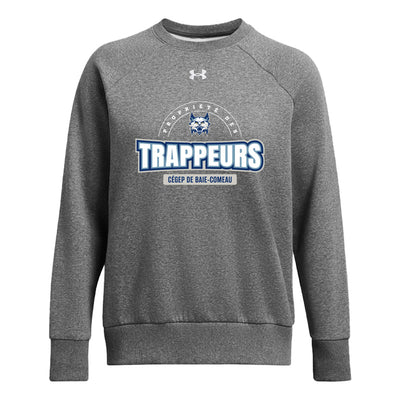 CBC - UA Women's Rival Fleece Crew - Castlerock/White