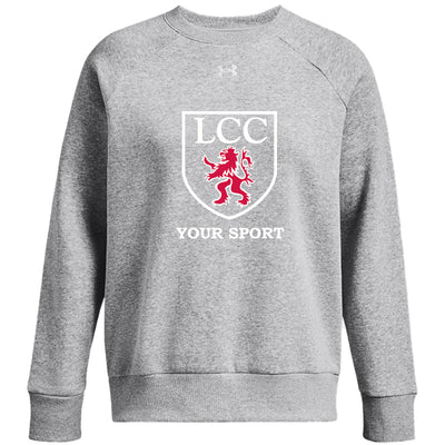 LCC - Women's UA Rival Fleece Crewneck (Choose Your Sport)
