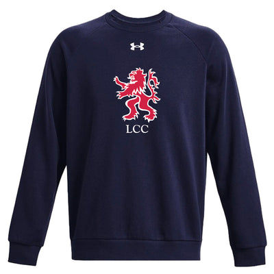LCC - Men's UA Rival Fleece Crewneck (Full Chest Logo)