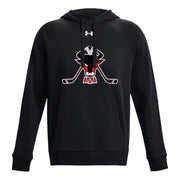 AHM - UA Men's Rival Fleece Hoodie - Black/White