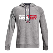 AHM - UA Men's Rival Fleece Hoodie - Castlerock Light Heather/White