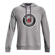 AHM - UA Men's Rival Fleece Hoodie - Castlerock Light Heather/White