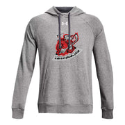 AHM - UA Men's Rival Fleece Hoodie - Castlerock Light Heather/White