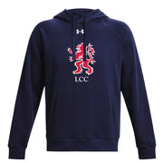 LCC - UA Men's Rival Fleece Hoodie (Full Chest Logo)