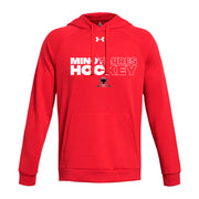 AHM - UA Men's Rival Fleece Hoodie - Red/White