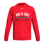 AHM - UA Men's Rival Fleece Hoodie - Red/White