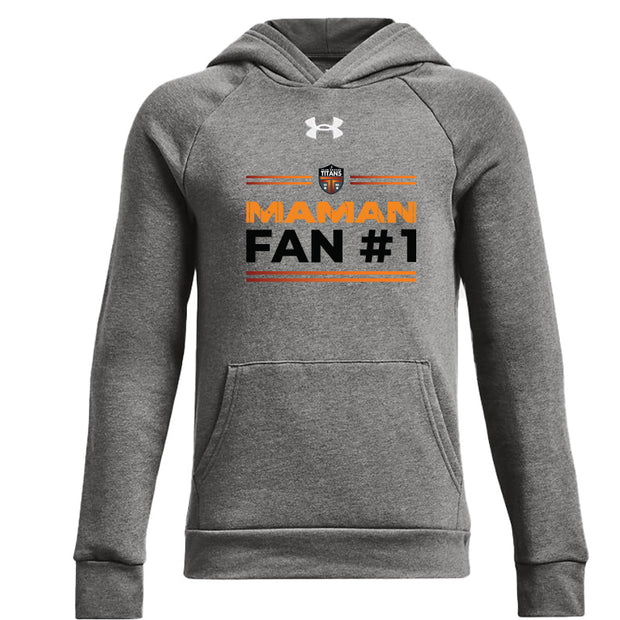 CST - UA Youth Rival Fleece Hoodie - Castlerock Light Heather