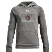 CST - UA Youth Rival Fleece Hoodie - Castlerock Light Heather