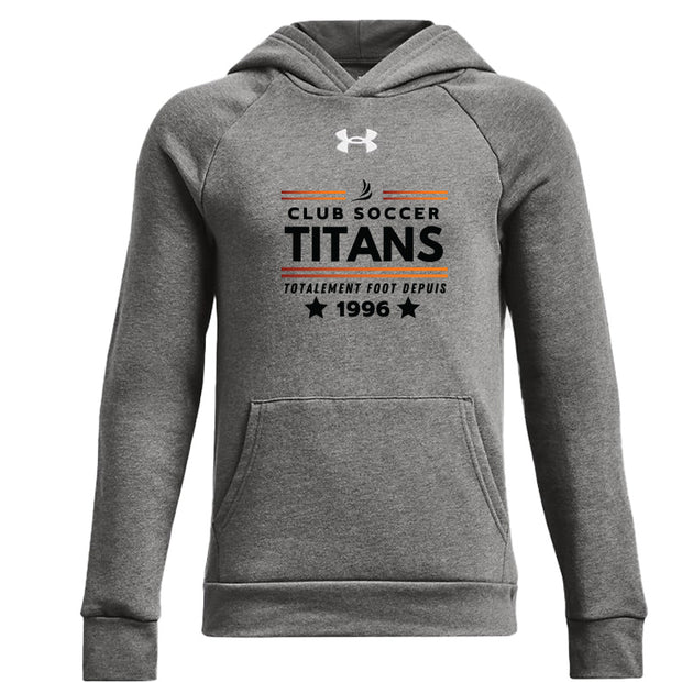 CST - UA Youth Rival Fleece Hoodie - Castlerock Light Heather