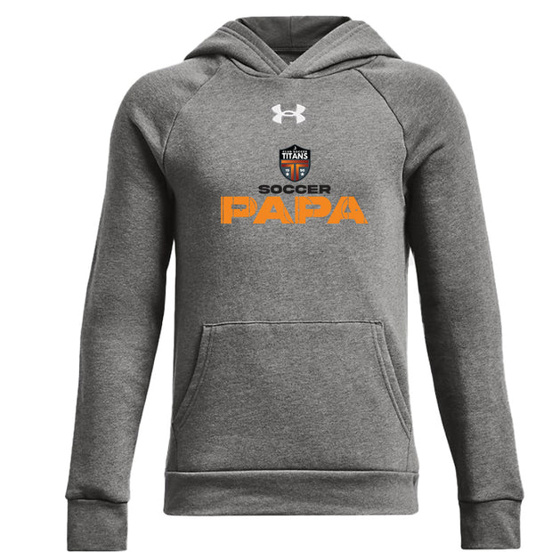 CST - UA Youth Rival Fleece Hoodie - Castlerock Light Heather