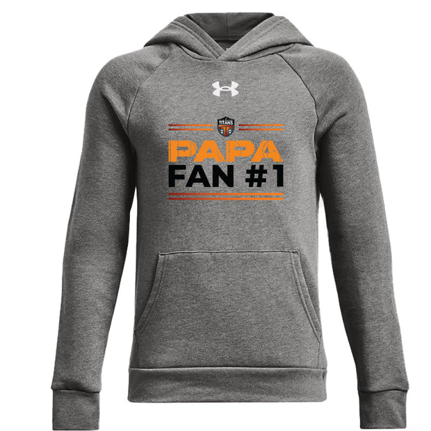 CST - UA Youth Rival Fleece Hoodie - Castlerock Light Heather