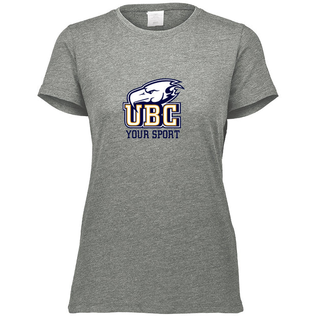 UBC - Augusta Ladies Tri-Blend Tee (Choose Your Sport)