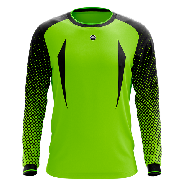 Blank Green Goalkeeper Long Sleeves Jersey