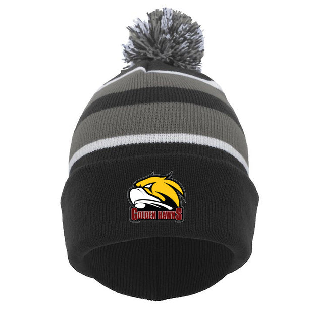 CGHP - Pacific Headwear Knit Fold Over Pom Beanie