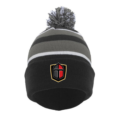 PTP - Pacific Headwear Knit Fold Over Pom Beanie