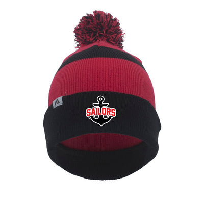 PSSP - Pacific Headwear Knit Fold Over Pom Beanie
