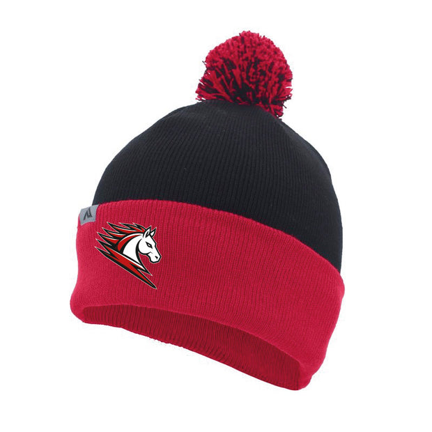 CCC - Knit Fold Over Pom-Pom Beanie