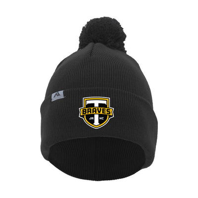 TBP - Pacific Headwear Knit Fold Over Pom Beanie