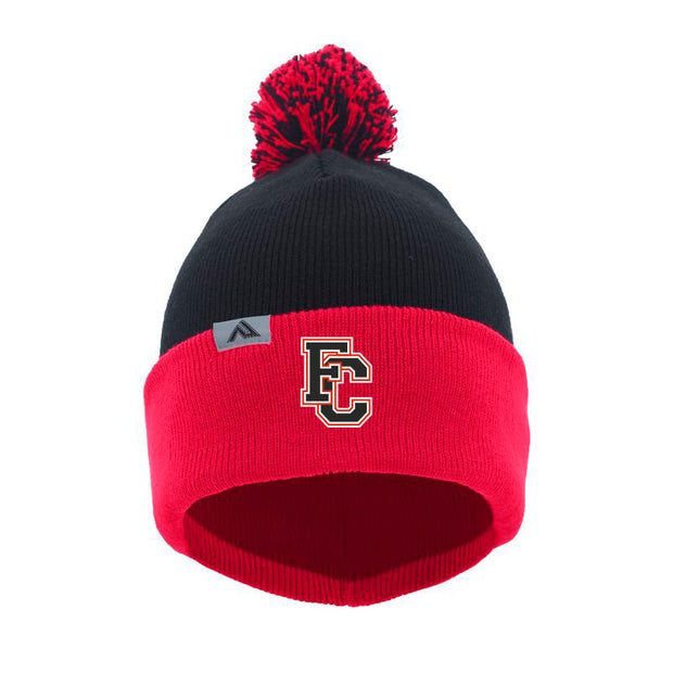 FCLL - Knit Fold Over Pom-Pom Beanie