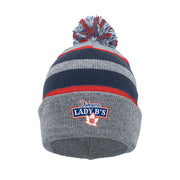 OLB - Knit Fold Over Pom-Pom Beanie