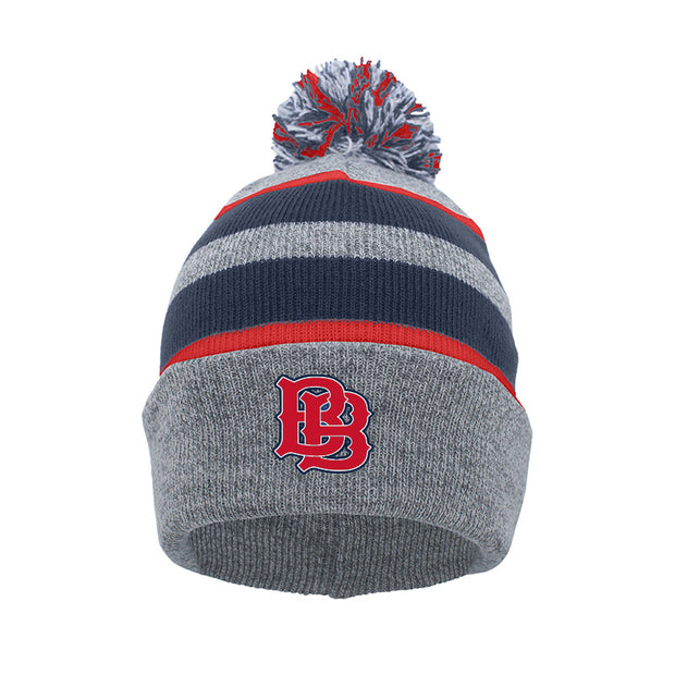 OLB - Knit Fold Over Pom-Pom Beanie