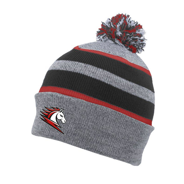 CCC - Knit Fold Over Pom-Pom Beanie