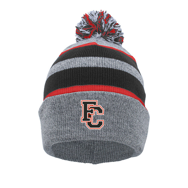 FCLL - Knit Fold Over Pom-Pom Beanie