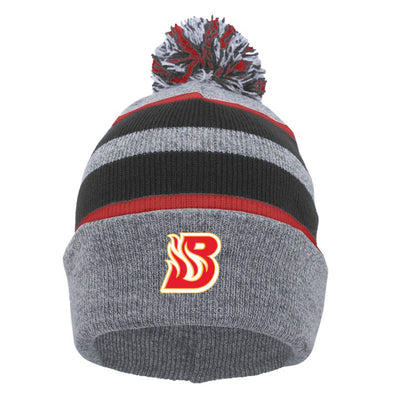 HBP - Pacific Headwear Knit Fold Over Pom Beanie