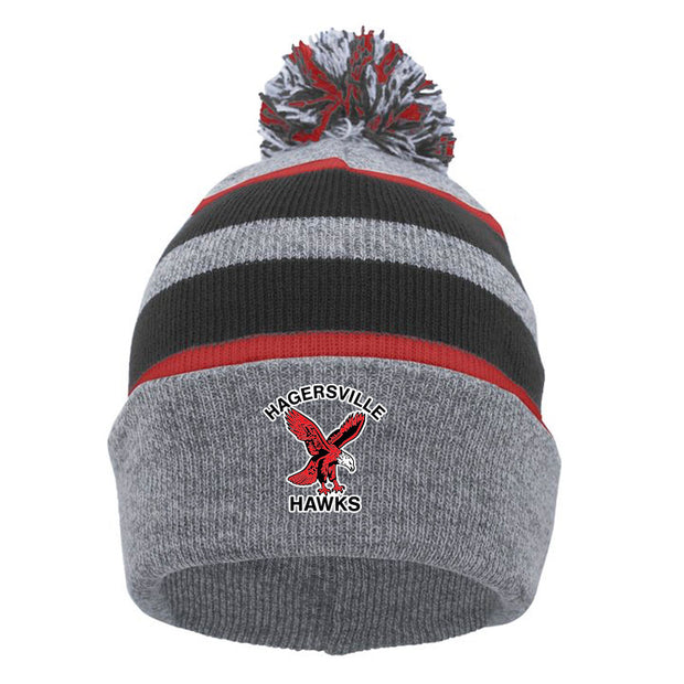 HHP - Pacific Headwear Knit Fold Over Pom Beanie