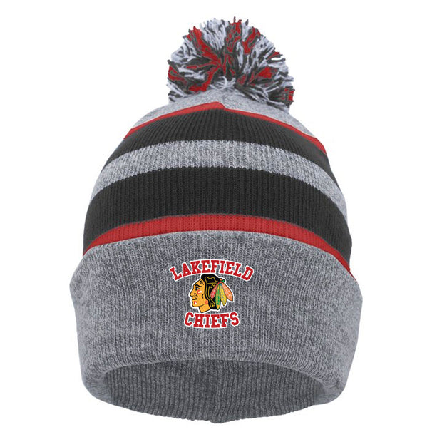 LCP - Pacific Headwear Knit Fold Over Pom Beanie