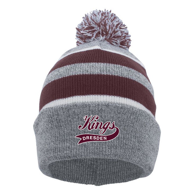 DKP - Pacific Headwear Knit Fold Over Pom Beanie