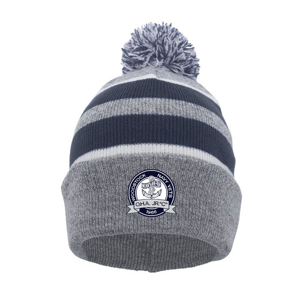 WNVP - Pacific Headwear Knit Fold Over Pom Beanie