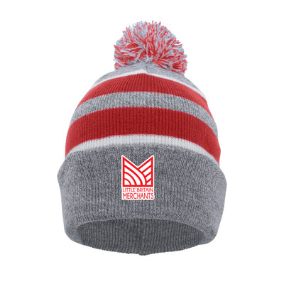 LBMP - Pacific Headwear Knit Fold Over Pom Beanie