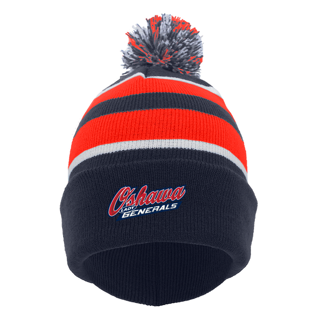 OLG - Pacific Headwear Knit Fold Over Pom Pom Beanie