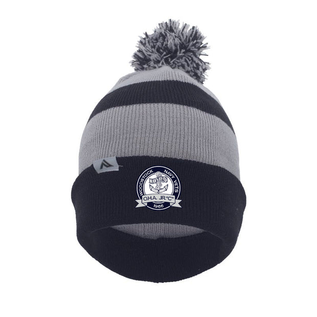 WNVP - Pacific Headwear Knit Fold Over Pom Beanie