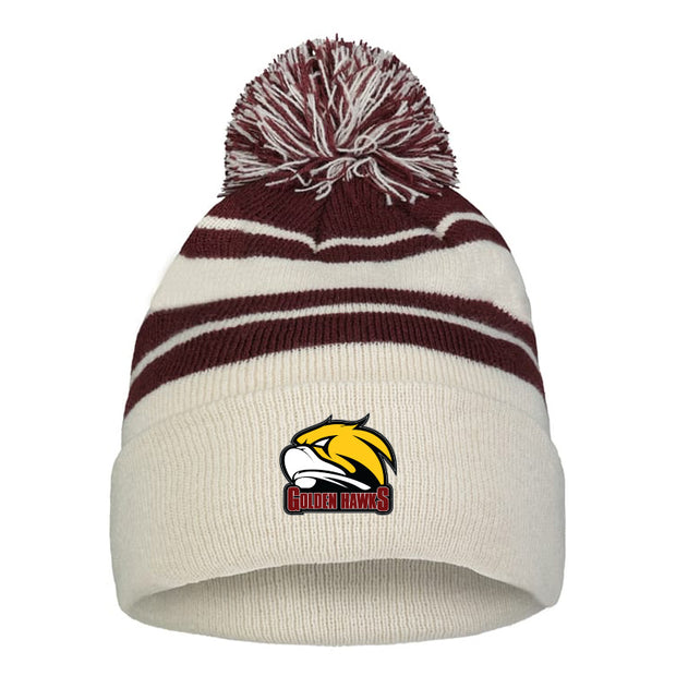CGHP - Pacific Headwear Knit Fold Over Pom Beanie