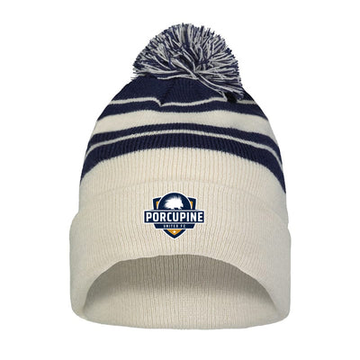 PUFC - Knit Fold Over Pom-Pom Beanie