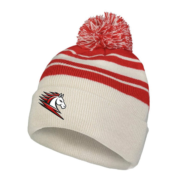 CCC - Knit Fold Over Pom-Pom Beanie