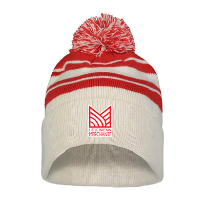 LBMP - Pacific Headwear Knit Fold Over Pom Beanie